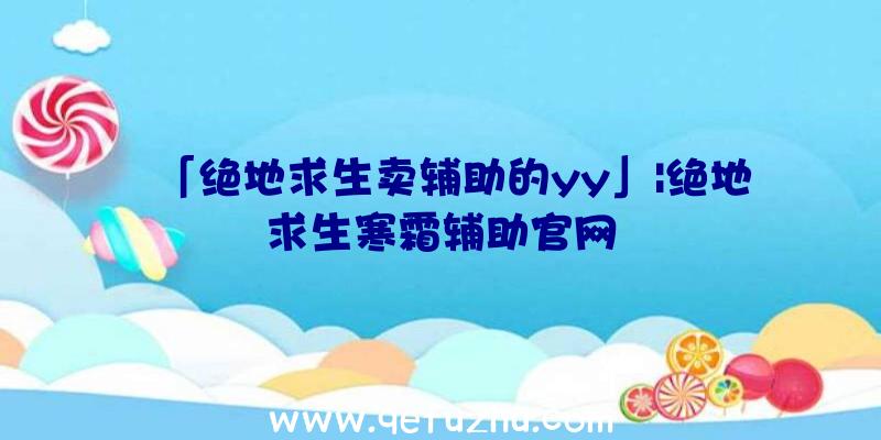 「绝地求生卖辅助的yy」|绝地求生寒霜辅助官网